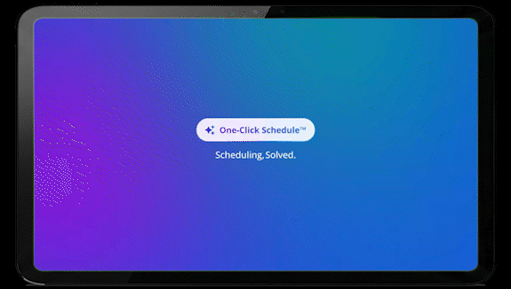Harri One-Click Schedule — scheduling solved in one tap